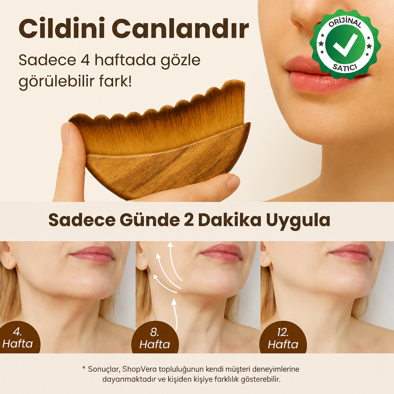 ShopVera Yüz Masaj & Kontür Fırçası