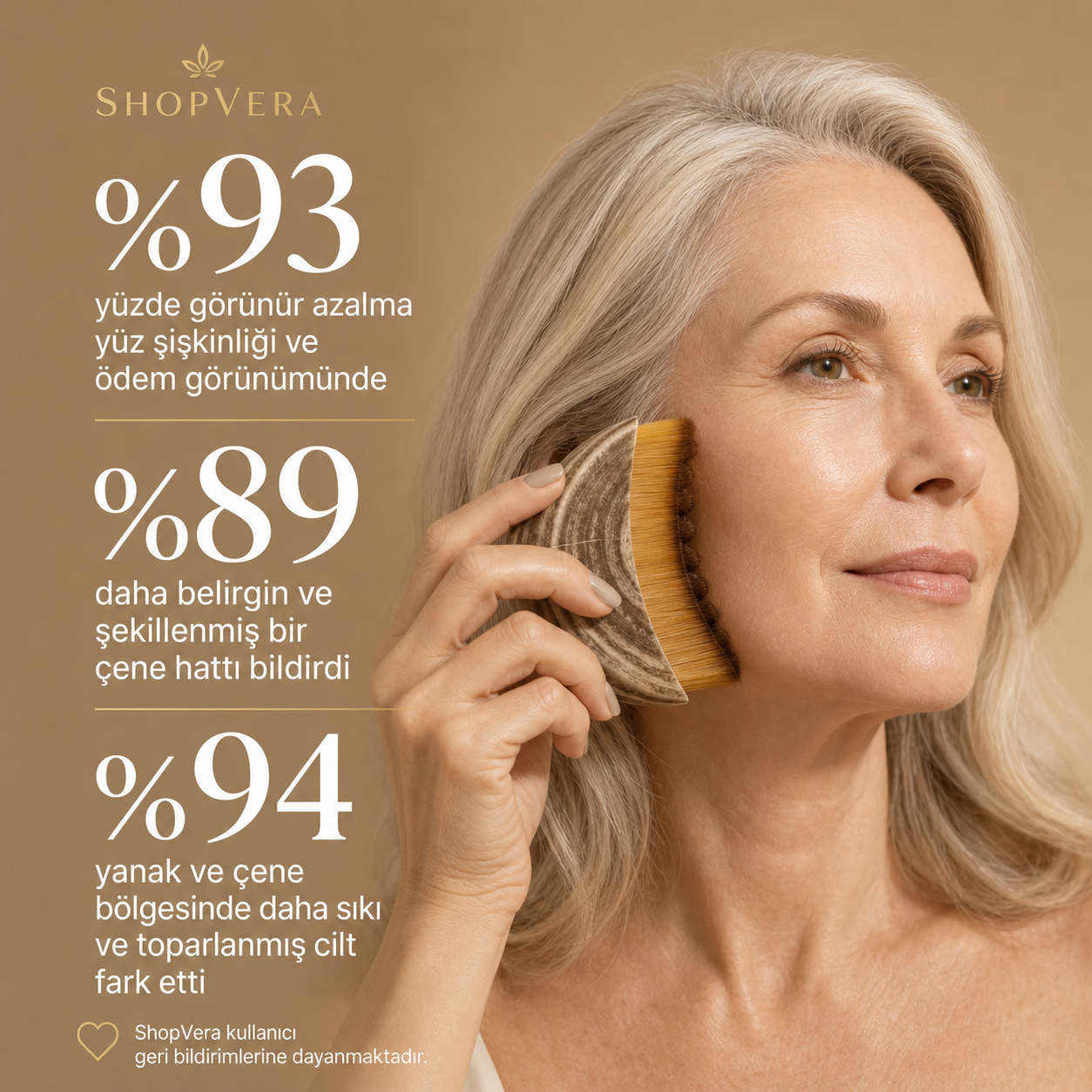 ShopVera Yüz Masaj & Kontür Fırçası