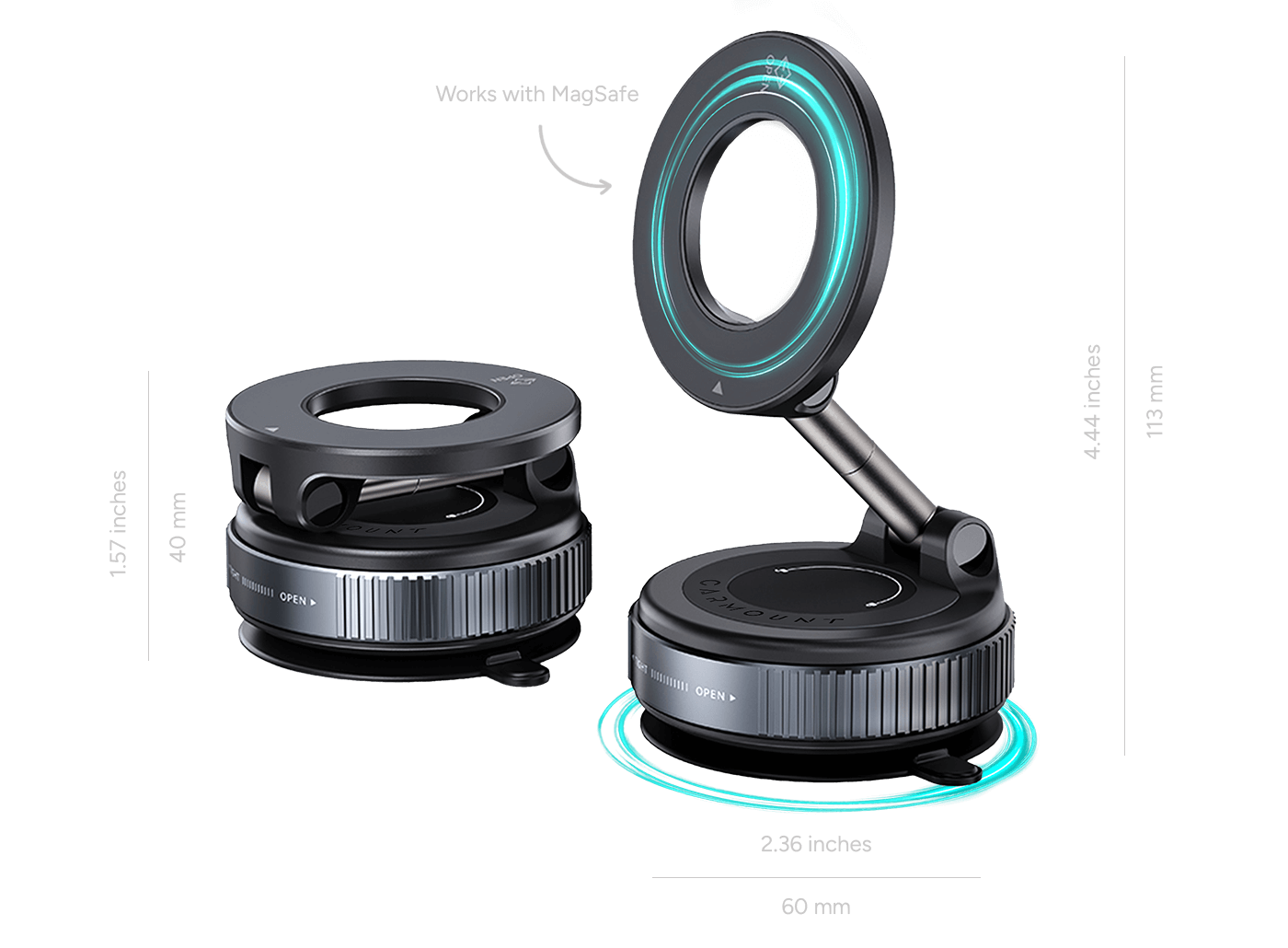 Clutch-X Magnetic Car Phone Mount